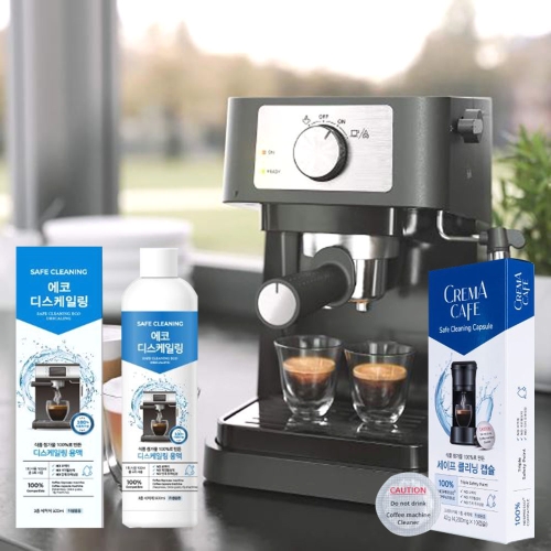 드롱기 석회제거제 청소 석회질 물때 탄산버블 캡슐 커피머신 찌꺼기 토출구 찌든대 세척제