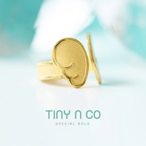 타이니앤코  둥근 날개 돌반지 1.875g