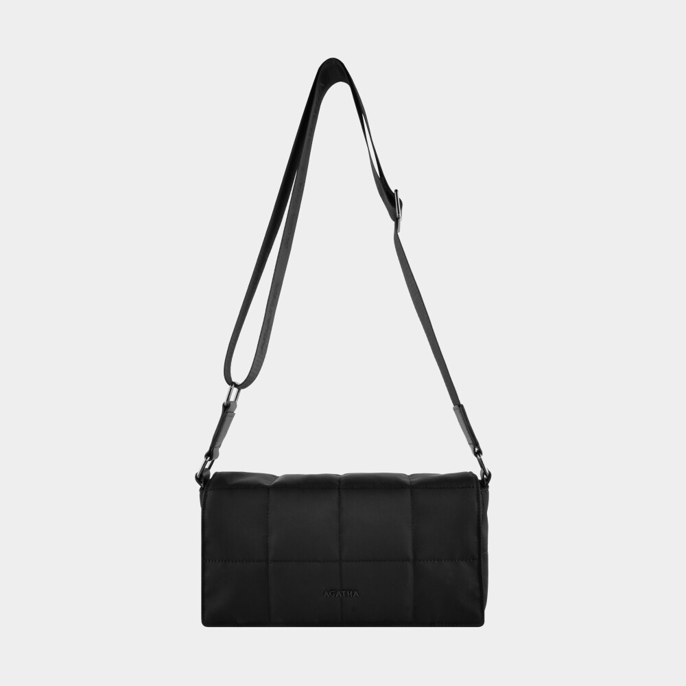 아가타 리나일론 스퀘어 퀼팅 크로스백 (SkyBlue)_이미지