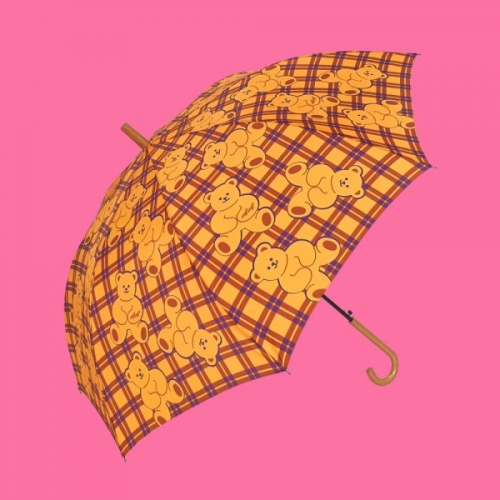 튼튼한 대형 우드 장우산 Teddy Bear 387992