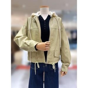 부루앤쥬디 레더 니트후드 탈착 점퍼 BBRDJP103B