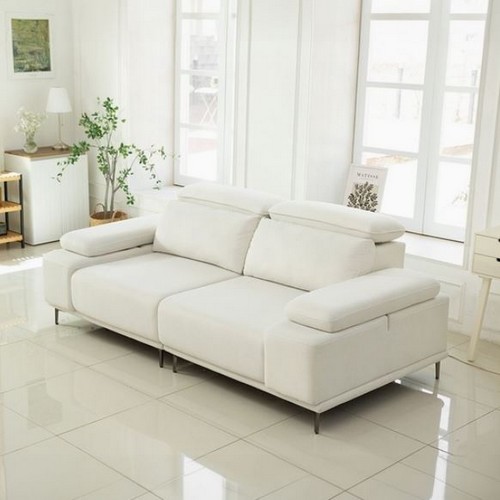 시트앤모어 슬리드-S 모션슬립 스윙수납 팔걸이 무빙 패브릭 소파 3인용