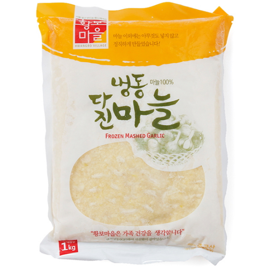 황보마을 냉동 다진마늘(중국산) 1kg (1개)