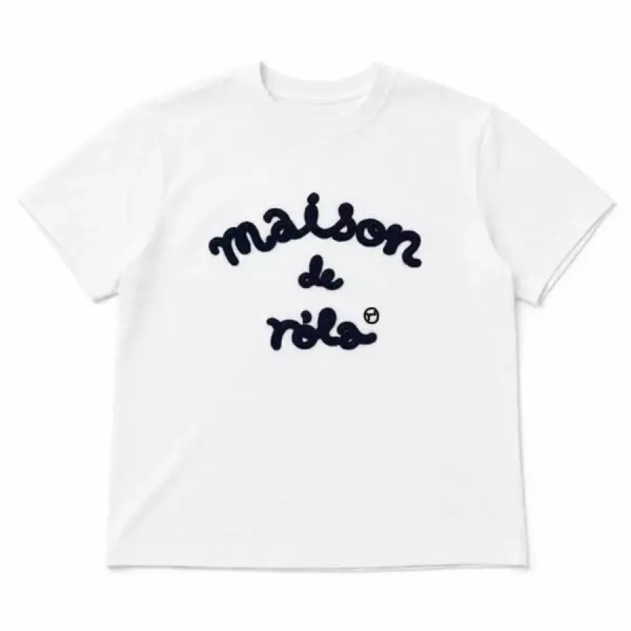 셀러허브 웰빙창고 로라로라 MAISON DE ROLA 엠브로이더리 티셔츠 화이트네이비 S51927330