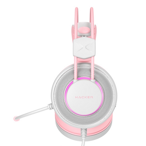 앱코 N800 가상 7.1 진동 게이밍 헤드셋 (핑크)_이미지