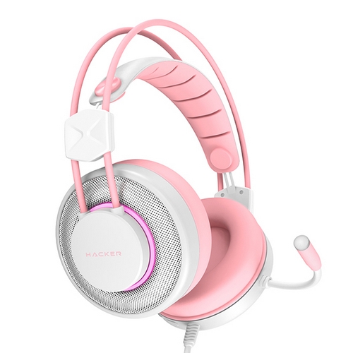 앱코 N800 가상 7.1 진동 게이밍 헤드셋 (핑크)_이미지