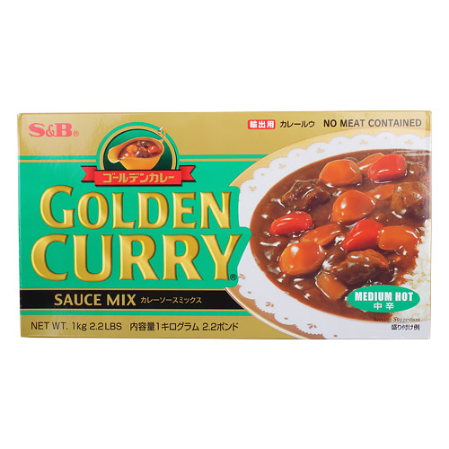 S&B 골든카레 중간매운맛 1kg (1개)_이미지