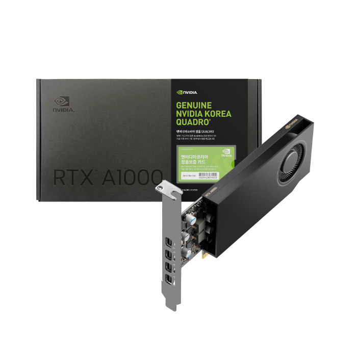 NVIDIA RTX A1000 D6 8GB이미지입니다. 누르면 해당 게시물로 새창이동합니다.