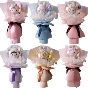 산리오 꽃풍선 조명꽃다발 졸업식 입학식 학예회 이벤트 축하선물_이미지