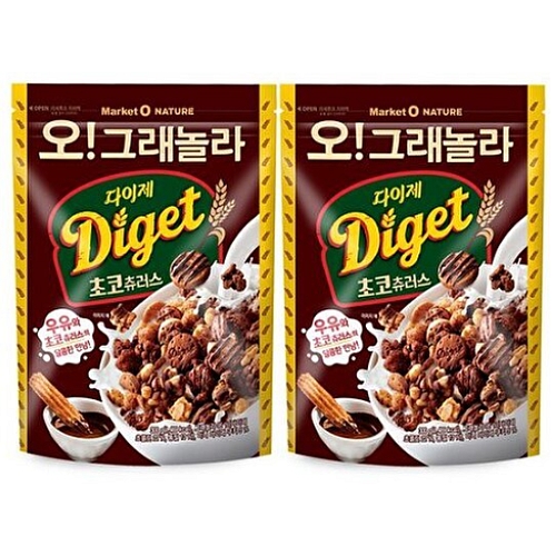 오 그래놀라 다이제 초코츄러스 300g
