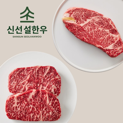 신선설한우 1++한우 등심 500g+채끝 500g [1개]