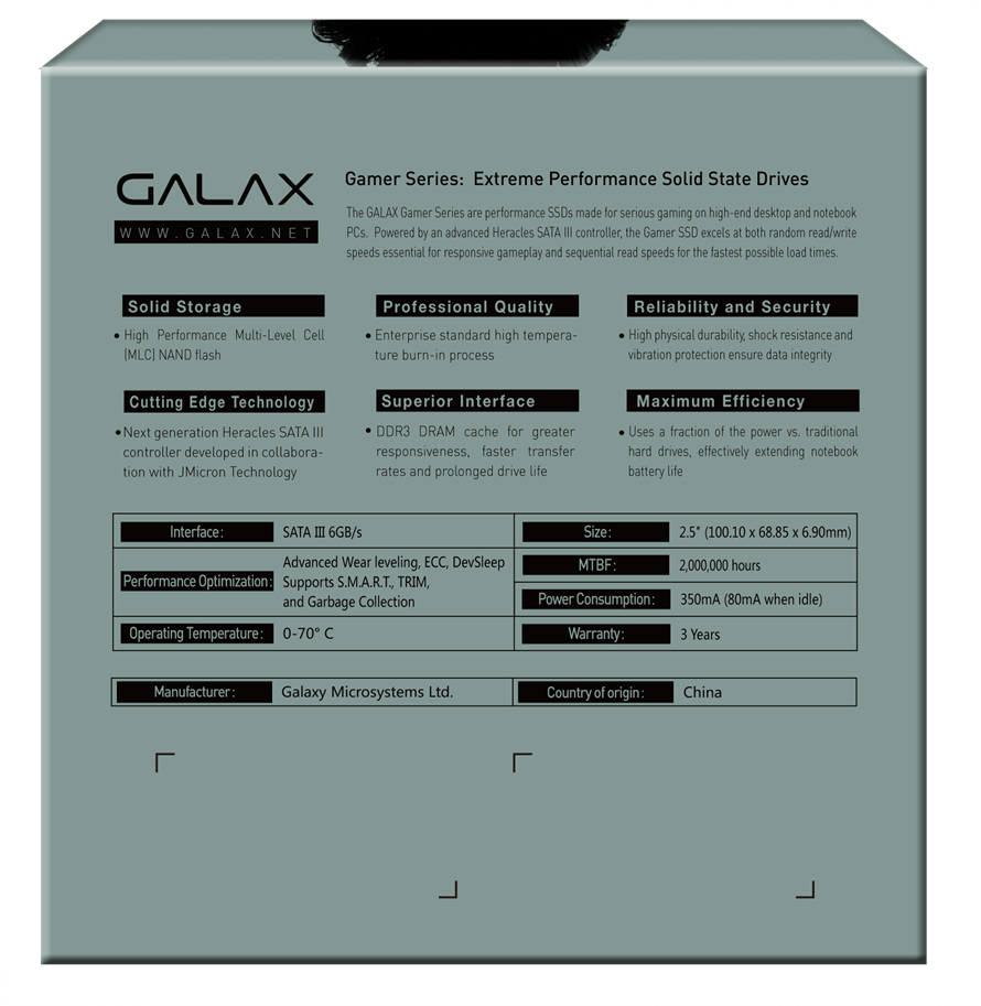 갤럭시 GALAX GAMER SSD (120GB)_이미지