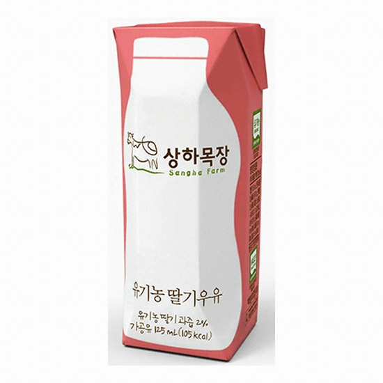 매일유업 상하목장 유기농 딸기우유 125ml (멸균) (24개)