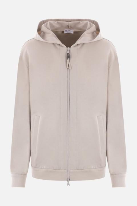브루넬로쿠치넬리 NB26 여성 맨투맨 후드 monili detailed full zip jersey hoodie MH827SA306C9593_이미지