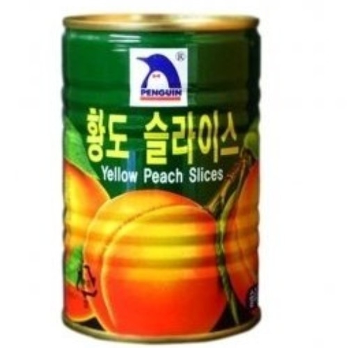 펭귄 황도 슬라이스 400g (6개)