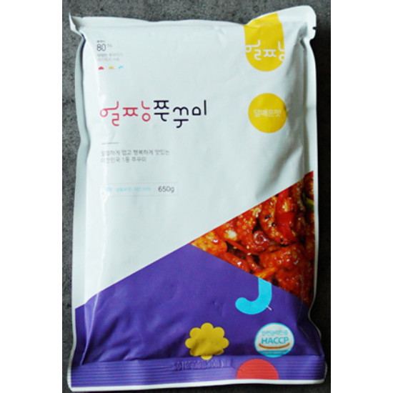동우식품 부산 얼짱쭈꾸미 매콤한 얼짱 쭈꾸미볶음 덜매운맛 650g (1개)