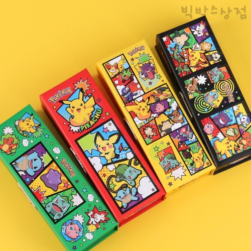 타카라토미 포켓몬스터 포켓몬 지함 필통 1p 랜덤 하드케이스 종이필통 선물 학용품 피카츄 학교 준비물 입학 초등학생_이미지