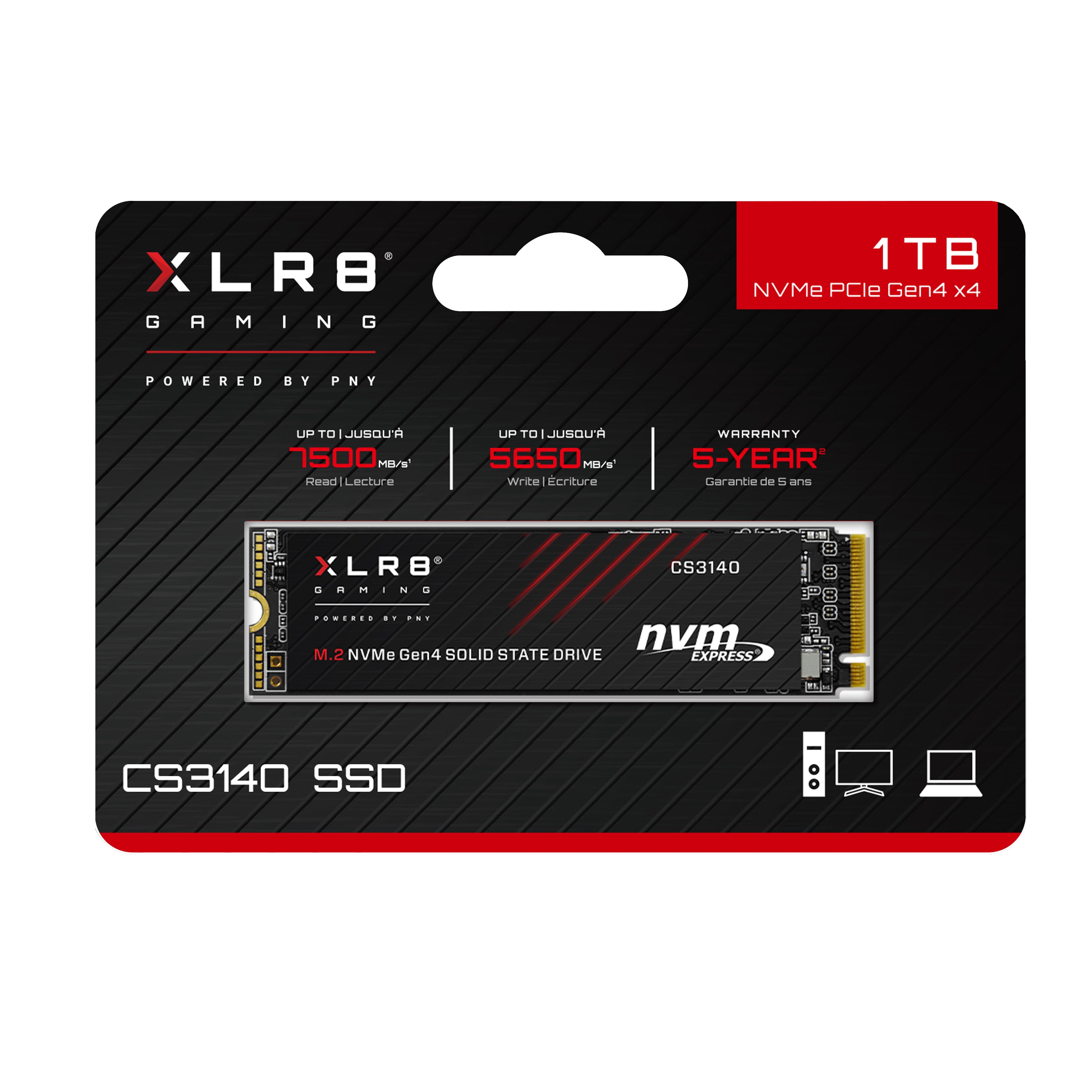 PNY XLR8 CS3140 Gen4 M.2 NVMe ���̾���