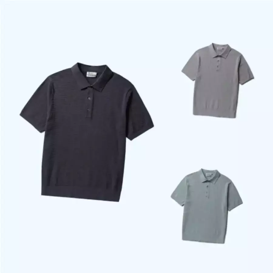 올젠 미니 스퀘어조직 반팔 카라 스웨터 ZOF2ET1308 ZOF2ET1308EL 라이트민트 105 XL_이미지