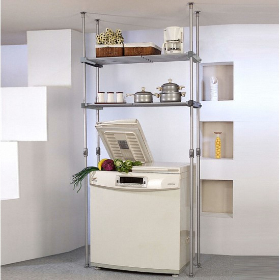 프라임행거 더블 김치냉장고 2단 선반