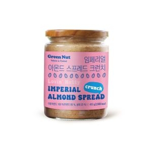 그린너트 임페리얼 아몬드 스프레드 크런치 400g (3병)_이미지
