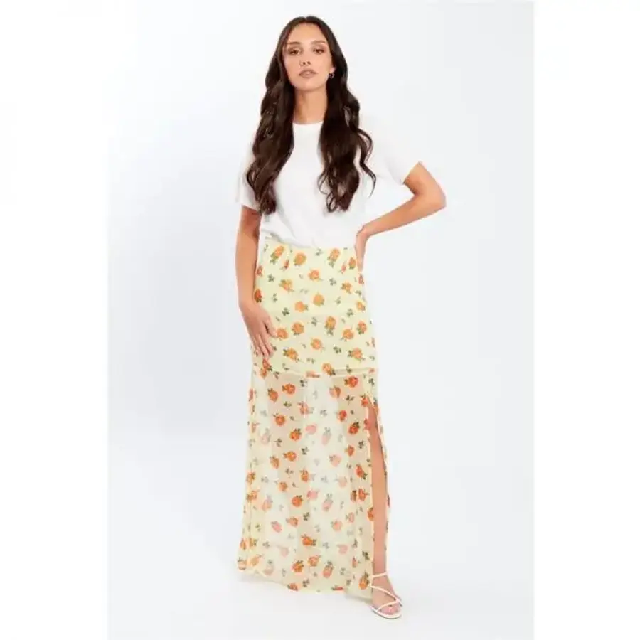 EnC Influ e 인플루언스 플로럴 맥시 A라인 스커트 다중 7629940_이미지