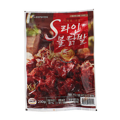 원앙에프엔비 S라인 뼈없는 불닭발 230g (1개)