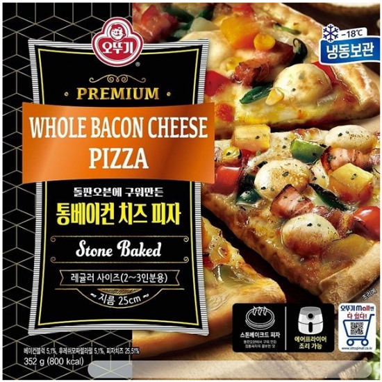 오뚜기 통베이컨 치즈 피자 352g이미지입니다. 누르면 해당 게시물로 새창이동합니다.
