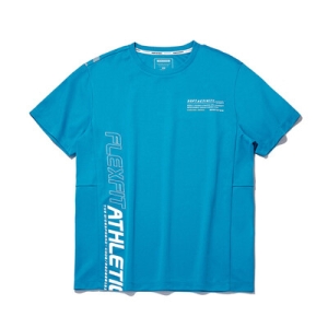 인터크루 남성 사선포인트스포티반팔티 ITW2RR02ABL 블루