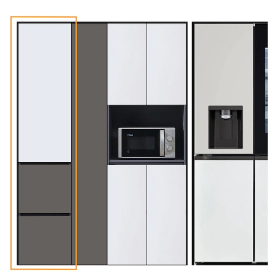 브리즈리빙  믹스매치 서랍형 속깊은 틈새수납장 400