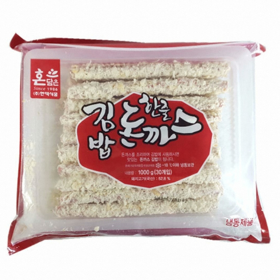 한맥식품 김밥 한줄 돈까스 1kg이미지입니다. 누르면 해당 게시물로 새창이동합니다.