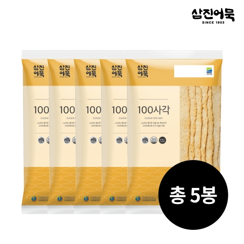 삼진식품 삼진어묵 100사각 1봉 320g 10개입 x 5개_이미지
