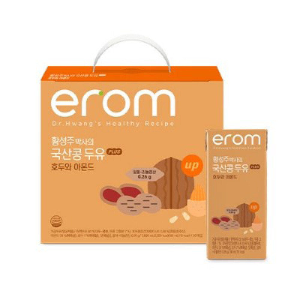이롬 황성주 국산콩 두유 PLUS 호두와아몬드 190ml (48개)_이미지