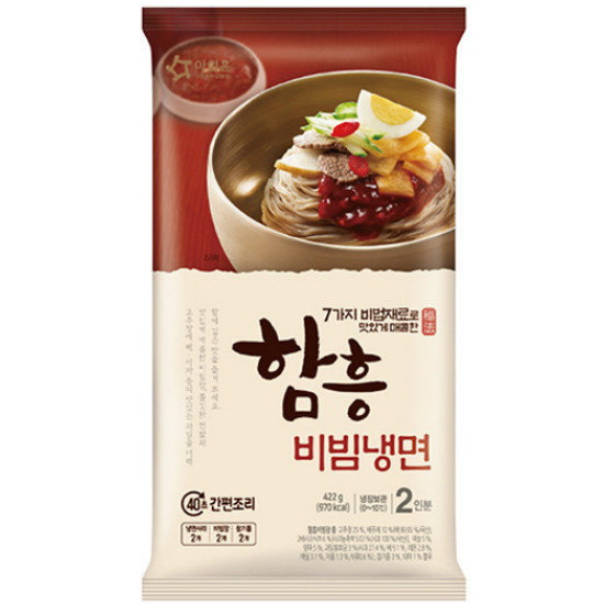 아워홈 함흥 비빔냉면 2인분 422g (4개)