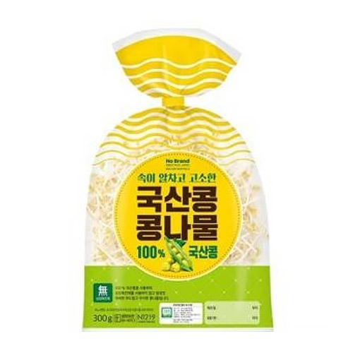 노브랜드 국산콩 콩나물 300g (1개)_이미지