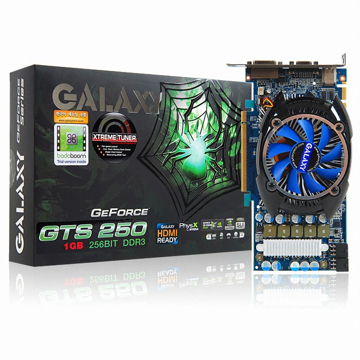 갤럭시 지포스 GTS250 DDR3 1GB_이미지