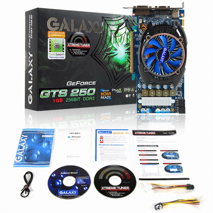 갤럭시 지포스 GTS250 DDR3 1GB_이미지
