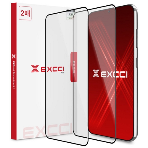 EXCCI 갤럭시S23 울트라 슈페리얼 강화유리 보호필름 (액정 2매)_이미지
