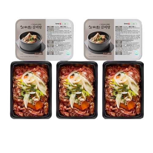 사미헌 갈비탕 1kg x 2개 + 야채담은 소불고기 400g x 3개_이미지