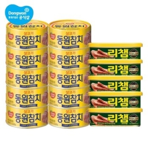 동원F&B 라이트 스탠다드 참치 85g 10개 + 리챔 120g 5개
