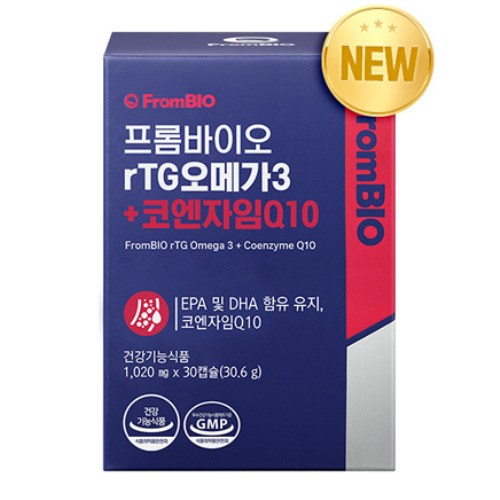 프롬바이오 rTG오메가3+코엔자임Q10 30캡슐 (1개)