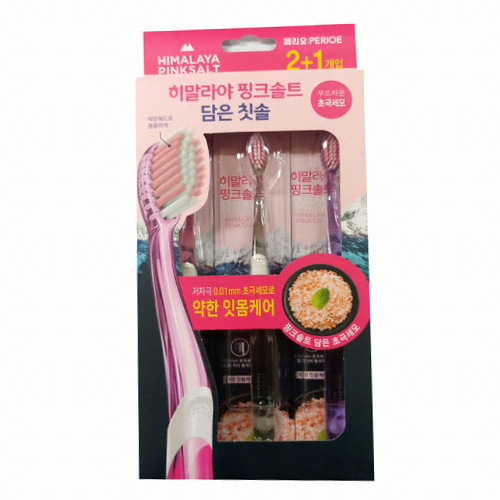 히말라야 핑크솔트 담은 칫솔 부드러운 초극세모
