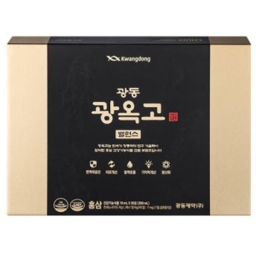 광동제약 광옥고 홍삼 본 밸런스 10ml 30포 (6개)
