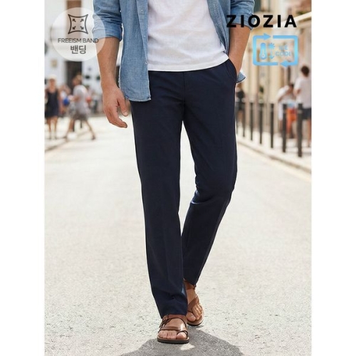 테이퍼드핏 다크네이비 에어로쿨 슬랙스 ABE2PP1101_DNV