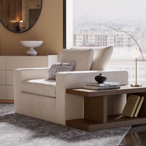 까사미아 캄포럭스리빙 직사각 사이드테이블 113cm