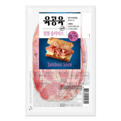 CJ제일제당 육공육 잠봉 슬라이스 80g (6개)