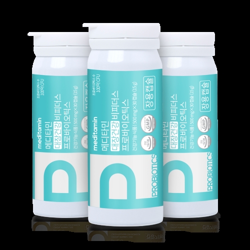 메디타민 대장건강 비피더스 프로바이오틱스 500mg 30캡슐 (3개)_이미지