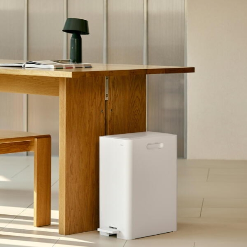 리템 양문형 페달형 휴지통 15L