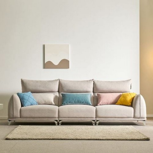 카프리 모듈형 아쿠아텍스 조야 패브릭 소파 4인용