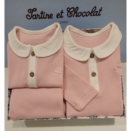 핑크컬러슈트상하복2종세트 TTPMOW023A 여름여아쌍둥이실내외복출산백일선물